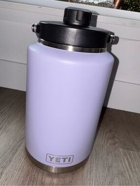 Yeti Rambler One Gallon Jug in Light Lavender with Black Lid